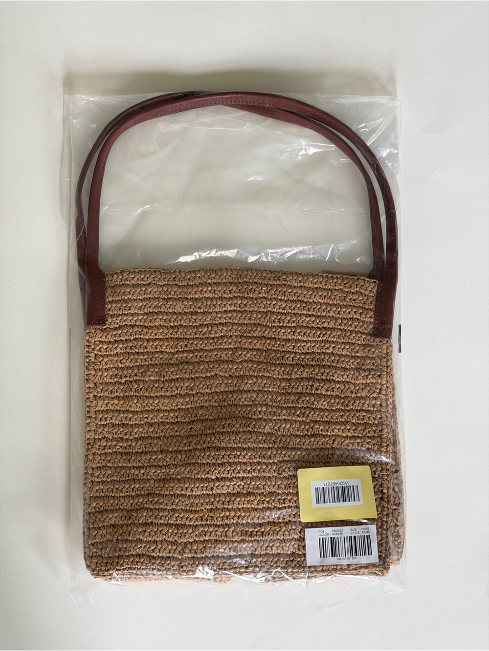 NWT J.Crew Large handknotted packable tote bag - Picture 8 of 11